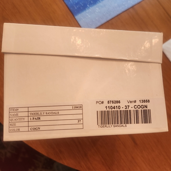 Sundance Tigerlily Sandals Size 37 6 Cognac Suede Slingback Comfort Boho NWT - Picture 4 of 4